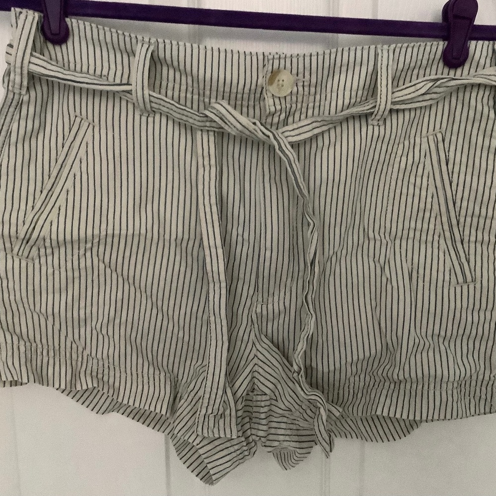 American Eagle Outfitters Striped Shorts w/ Waist Tie Size 8 LIKE NEW OTHER